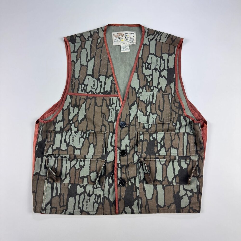 Duck Bay Mens L Trebark Camo Hunting Vest Utility Game Bag
